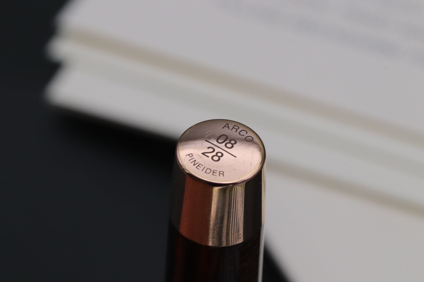 Pineider La Grande Bellezza Arco Oak LE28 Rose Gold Fountain Pen