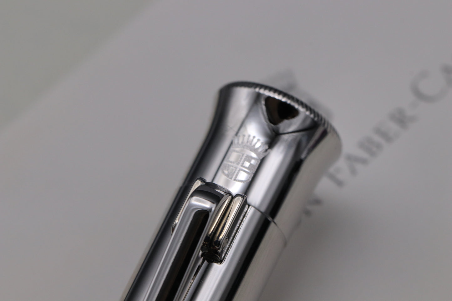 Graf von Faber-Castell Classic Guilloche Rhodium Fountain Pen
