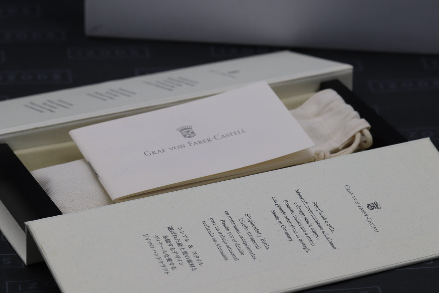 Graf von Faber-Castell Classic Guilloche Rhodium Fountain Pen