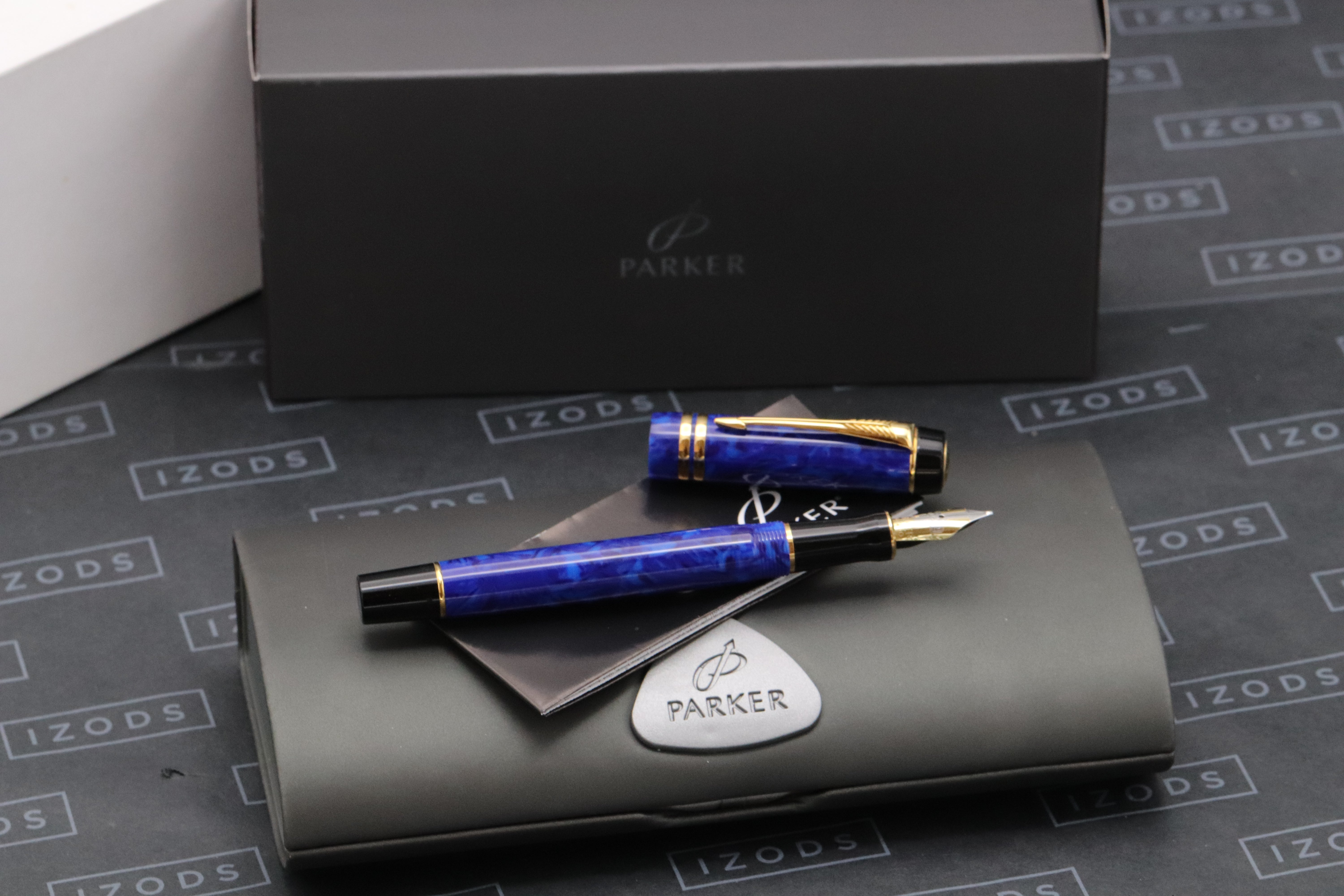 Parker Duofold International Blue Lapis Fountain Pen – IZODS