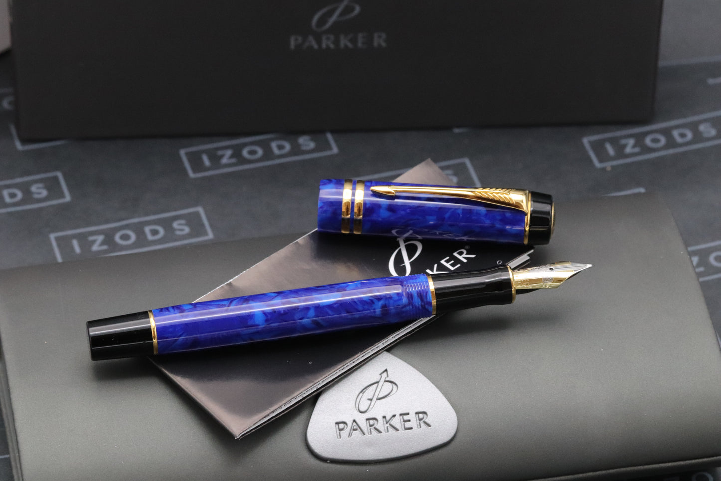 Parker Duofold International Blue Lapis Fountain Pen