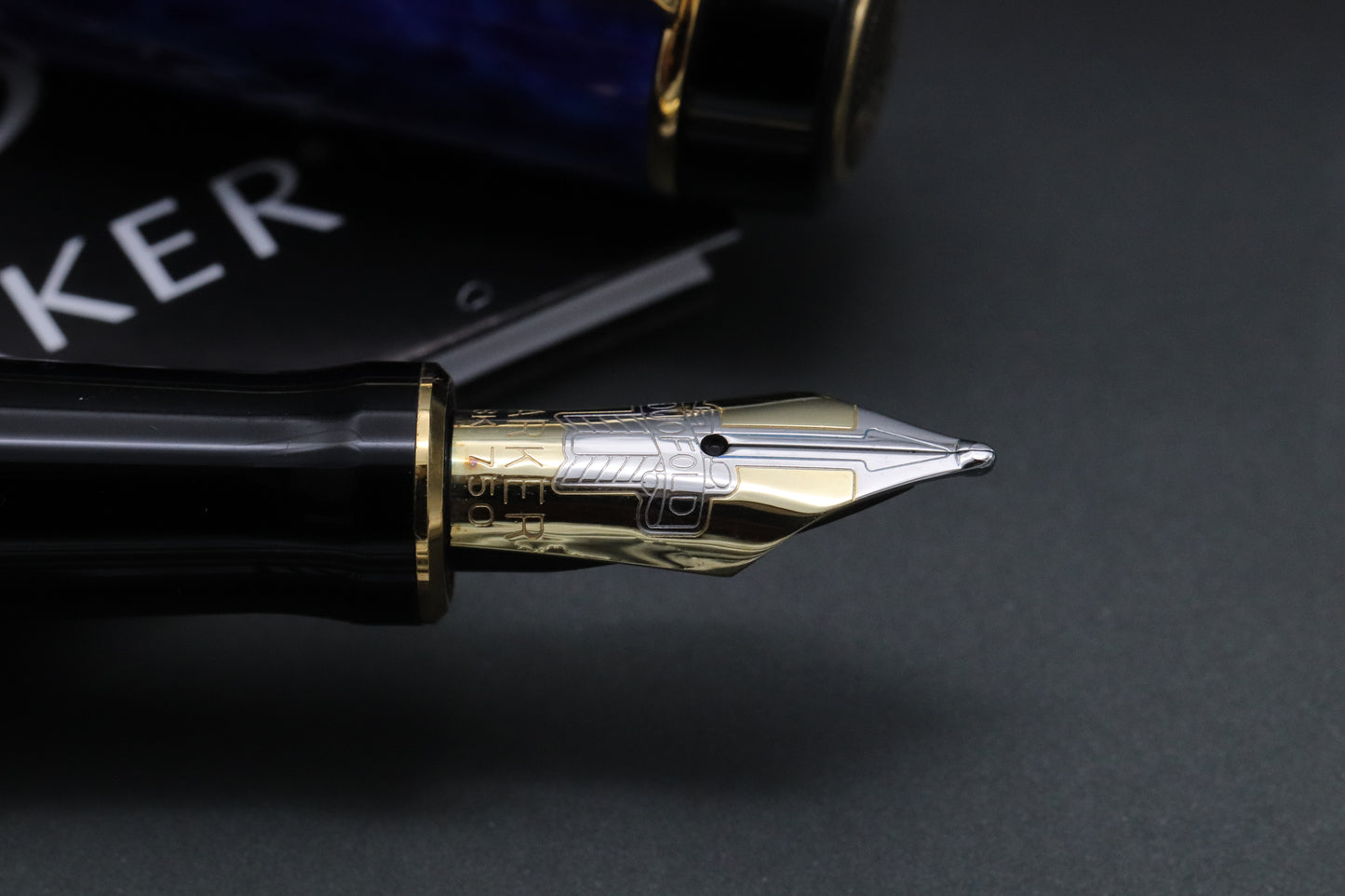 Parker Duofold International Blue Lapis Fountain Pen