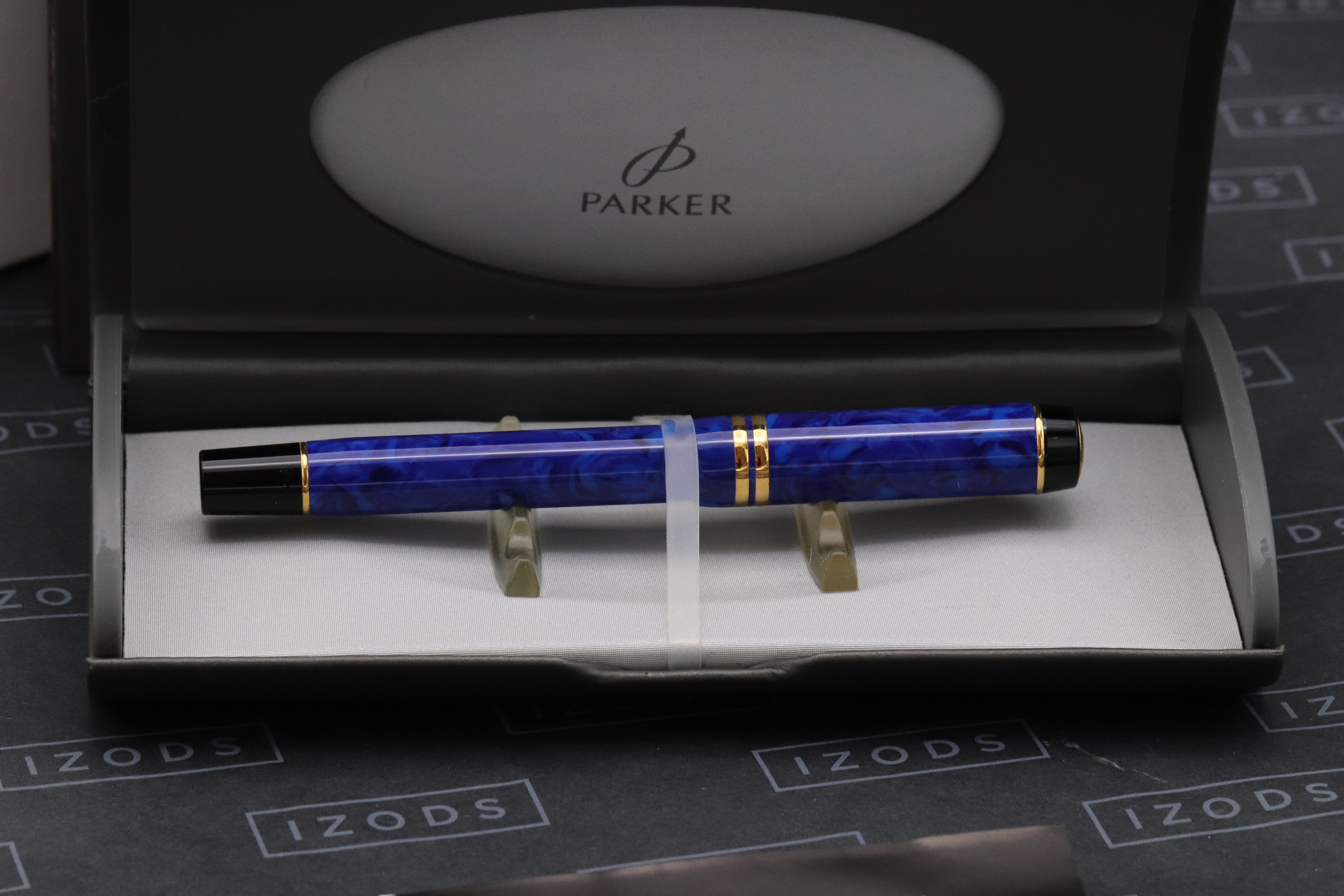 筆記具 PARKER Duofold lnternational Lapis Blue Parker Duofold International Blue Lapis Fountain Pen – IZODS