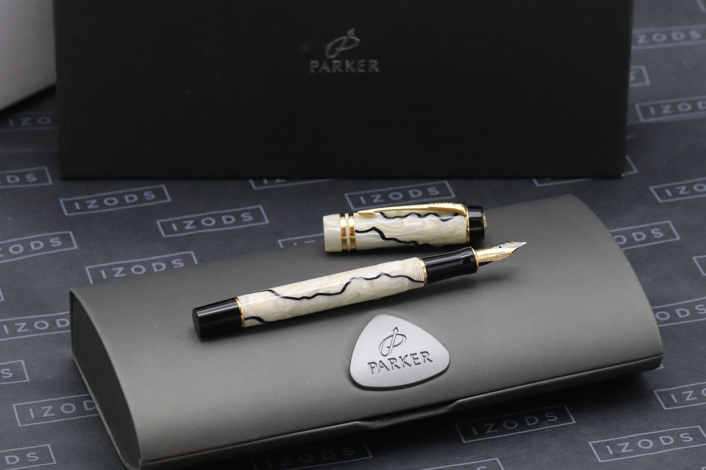 Parker Duofold International MK2 Black and Pearl Fountain Pen