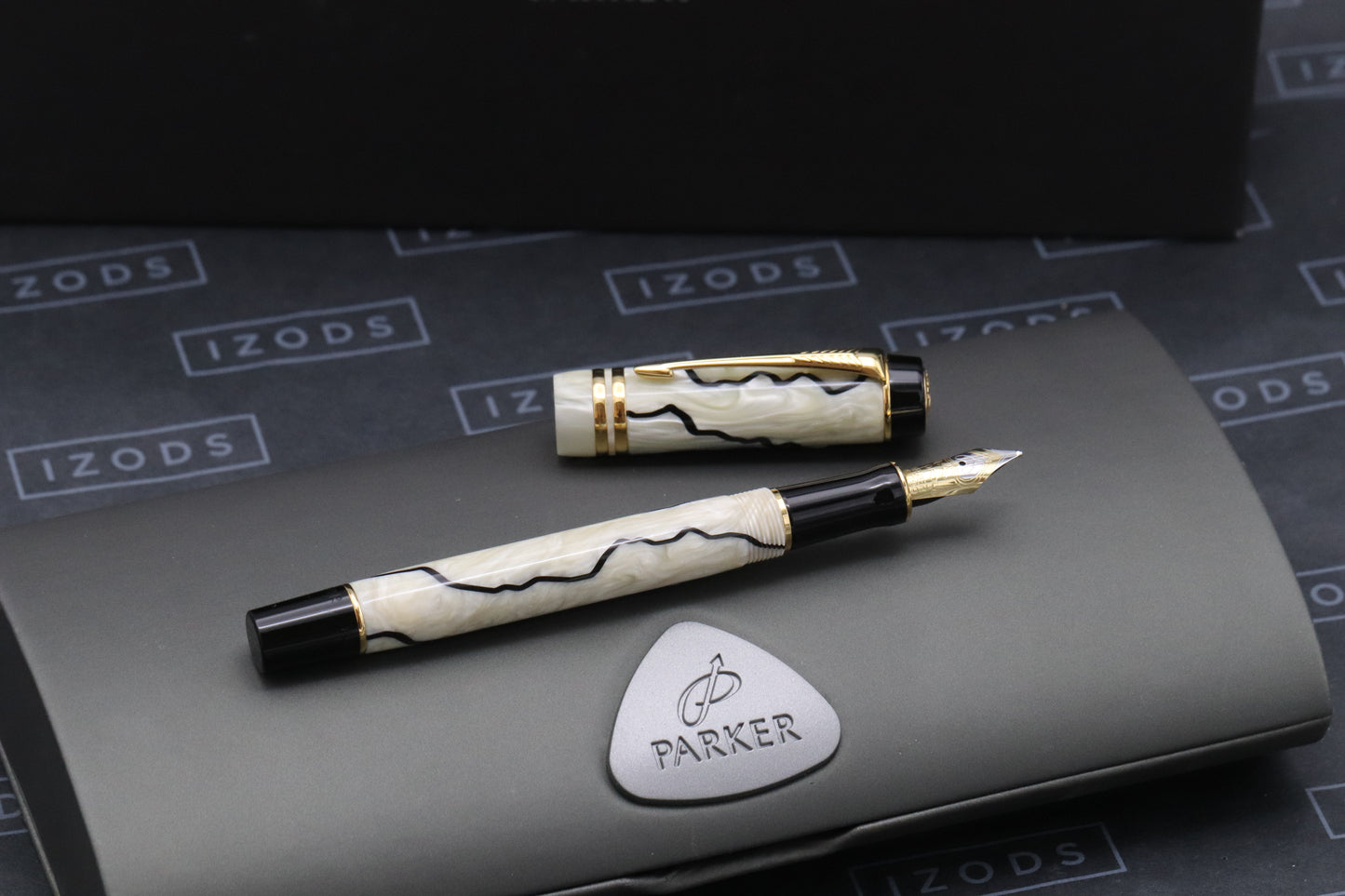 Parker Duofold International MK2 Black and Pearl Fountain Pen