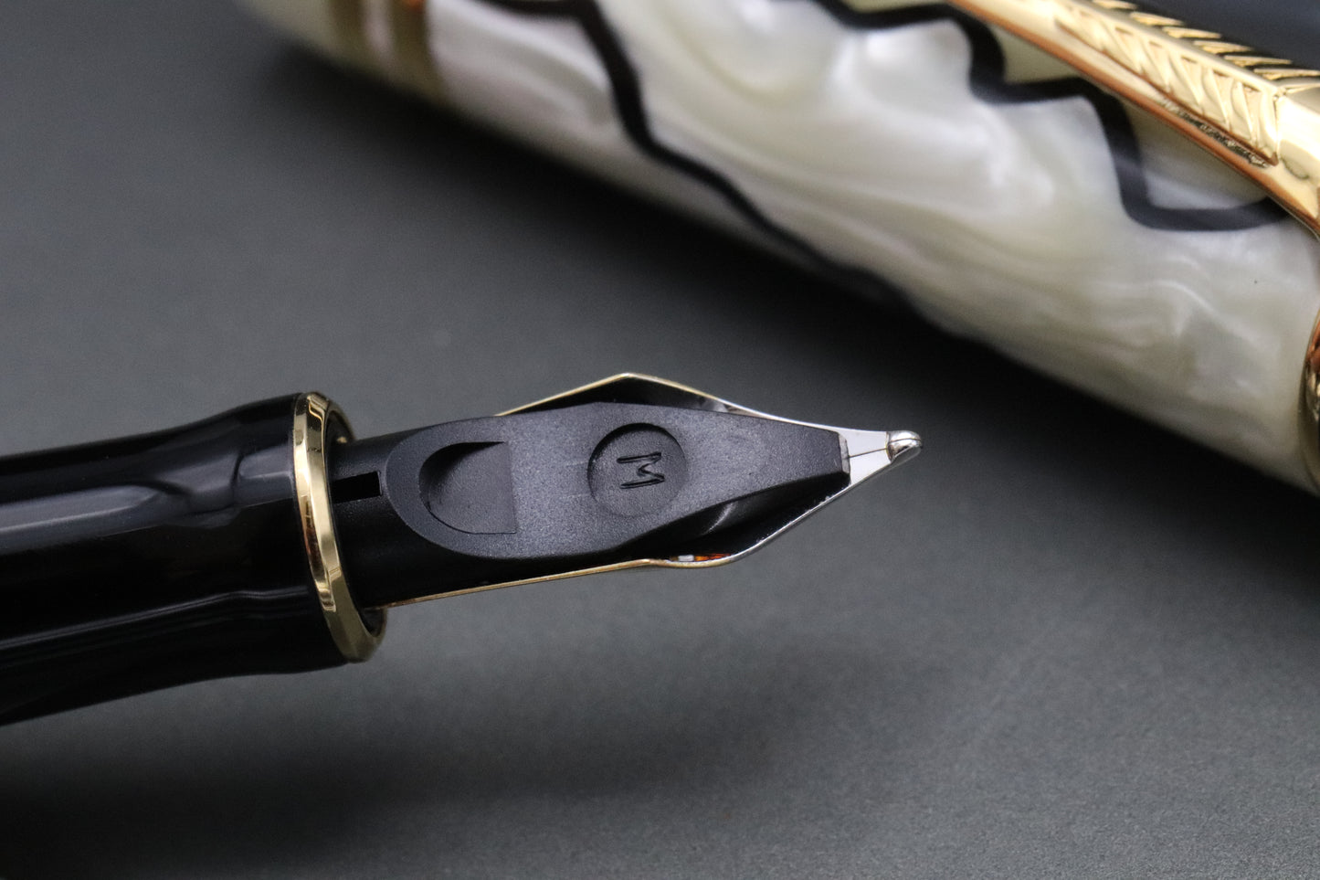 Parker Duofold International MK2 Black and Pearl Fountain Pen