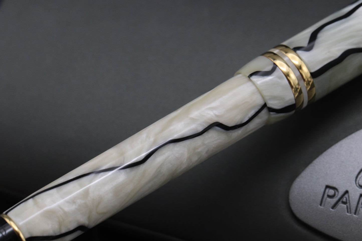 Parker Duofold International MK2 Black and Pearl Fountain Pen