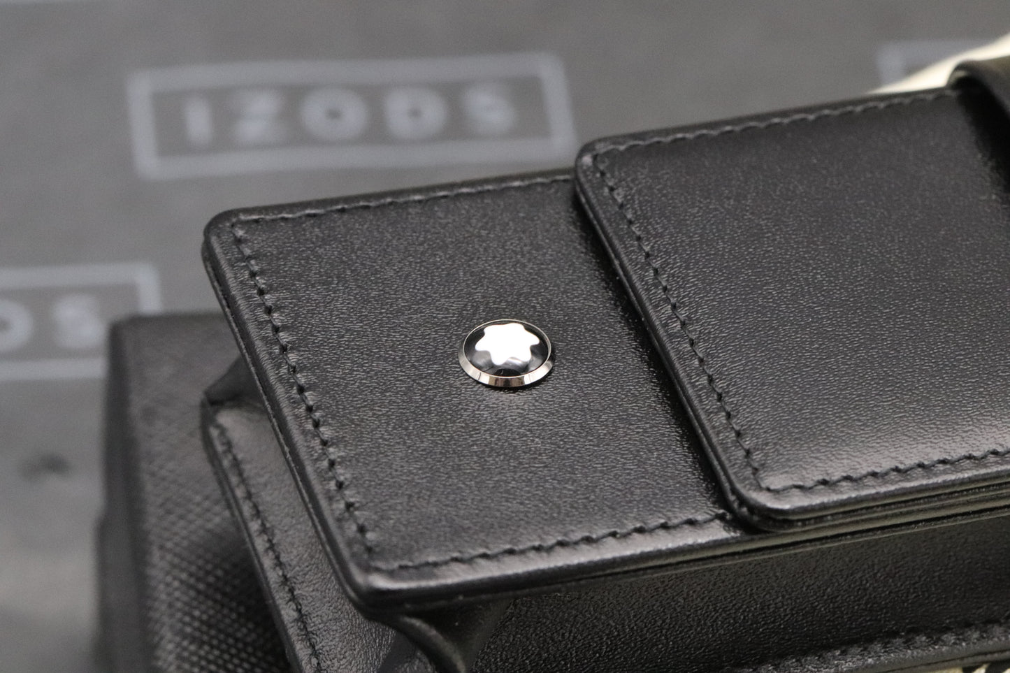 Montblanc Meisterstuck Two Pen Black Leather Pouch
