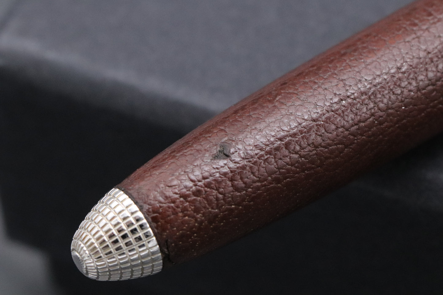 Louis Vuitton Doc Cuir Brown Leather Fountain Pen - Broad Nib