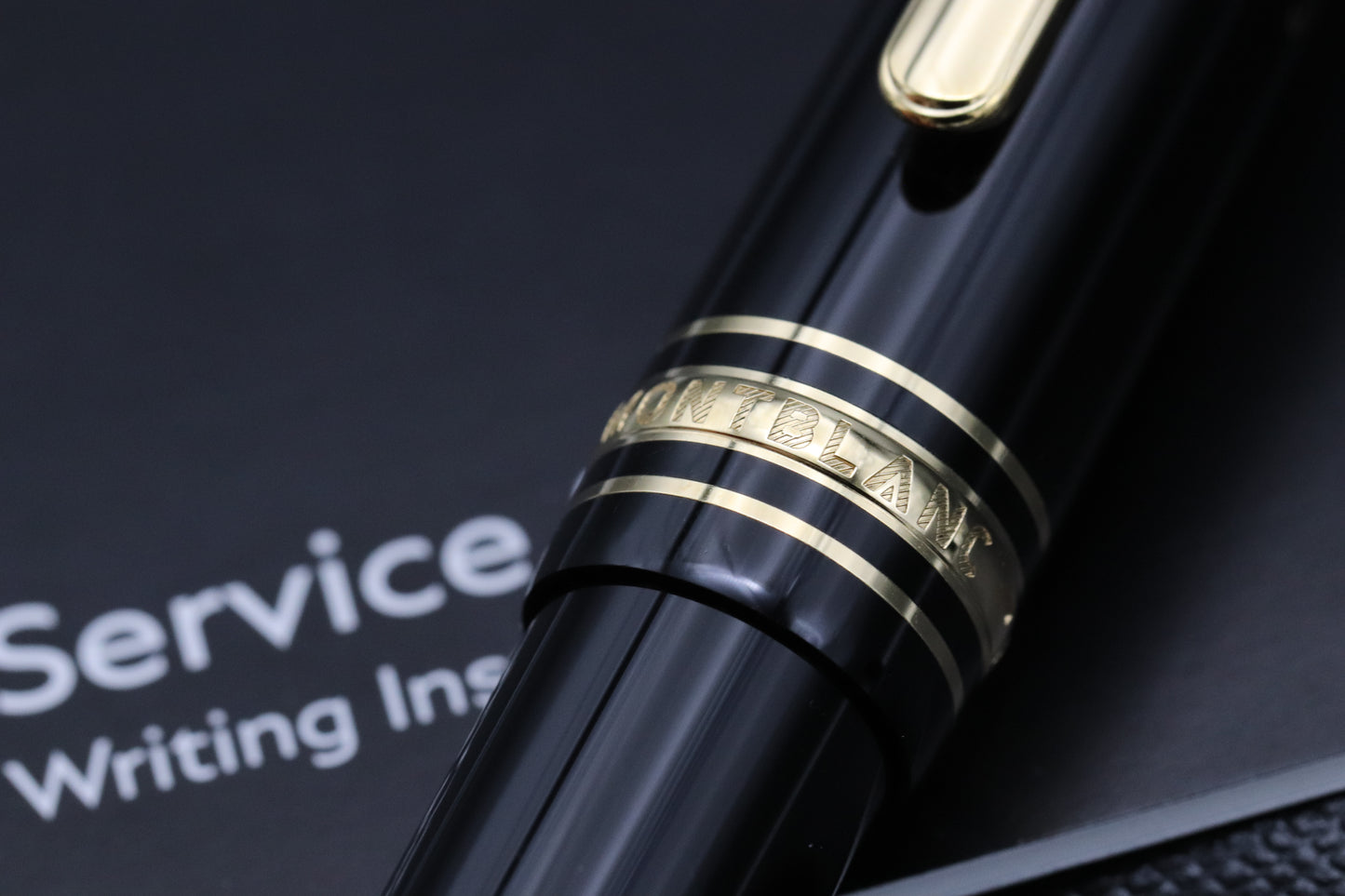 Montblanc Meisterstuck 145 Classique Gold Coated Fountain Pen - UNUSED - Engraved Cap