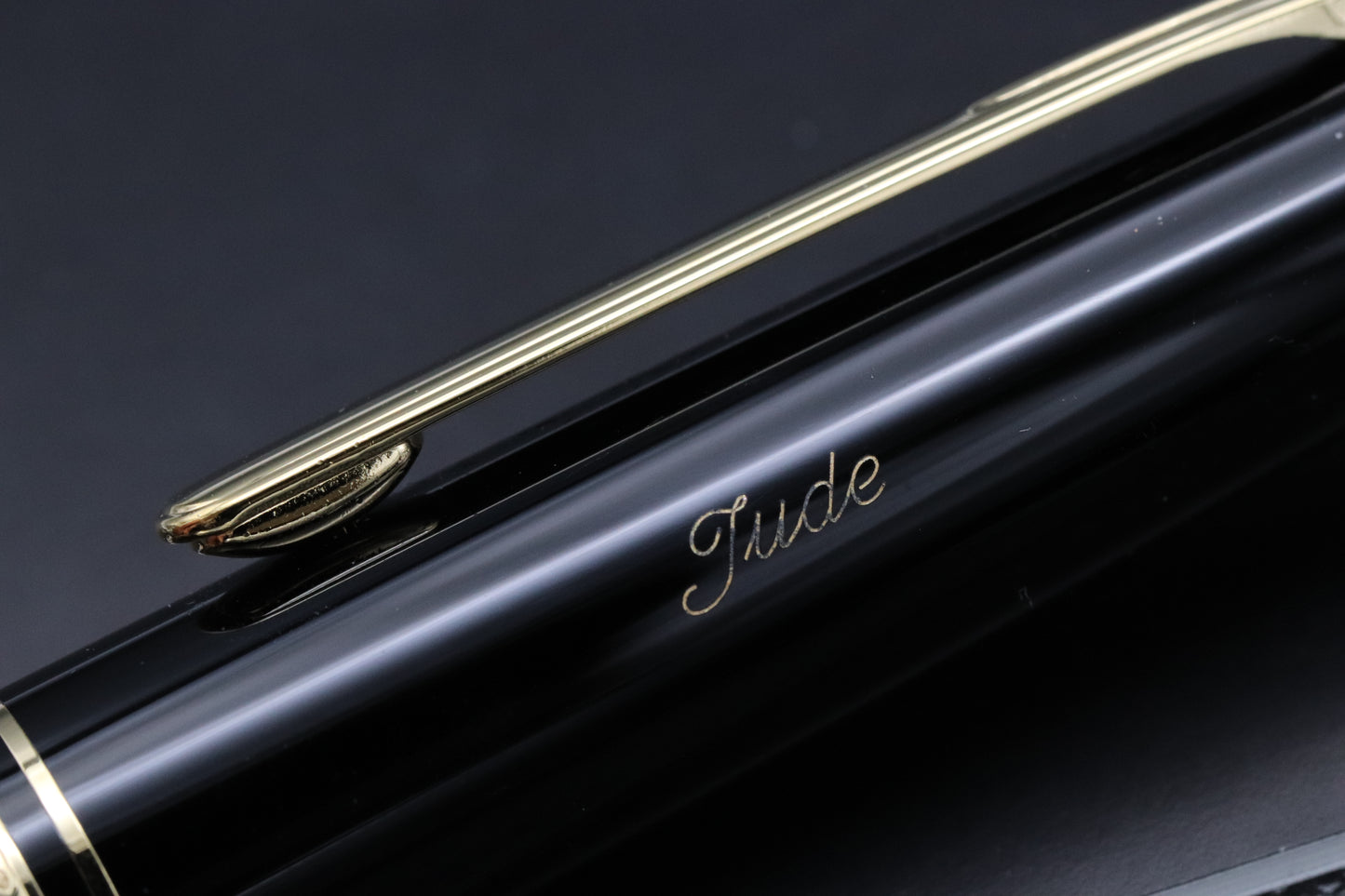Montblanc Meisterstuck 145 Classique Gold Coated Fountain Pen - UNUSED - Engraved Cap