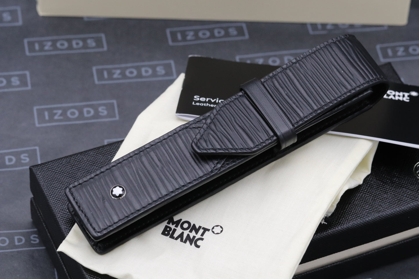 Montblanc One Pen Black Leather Pouch