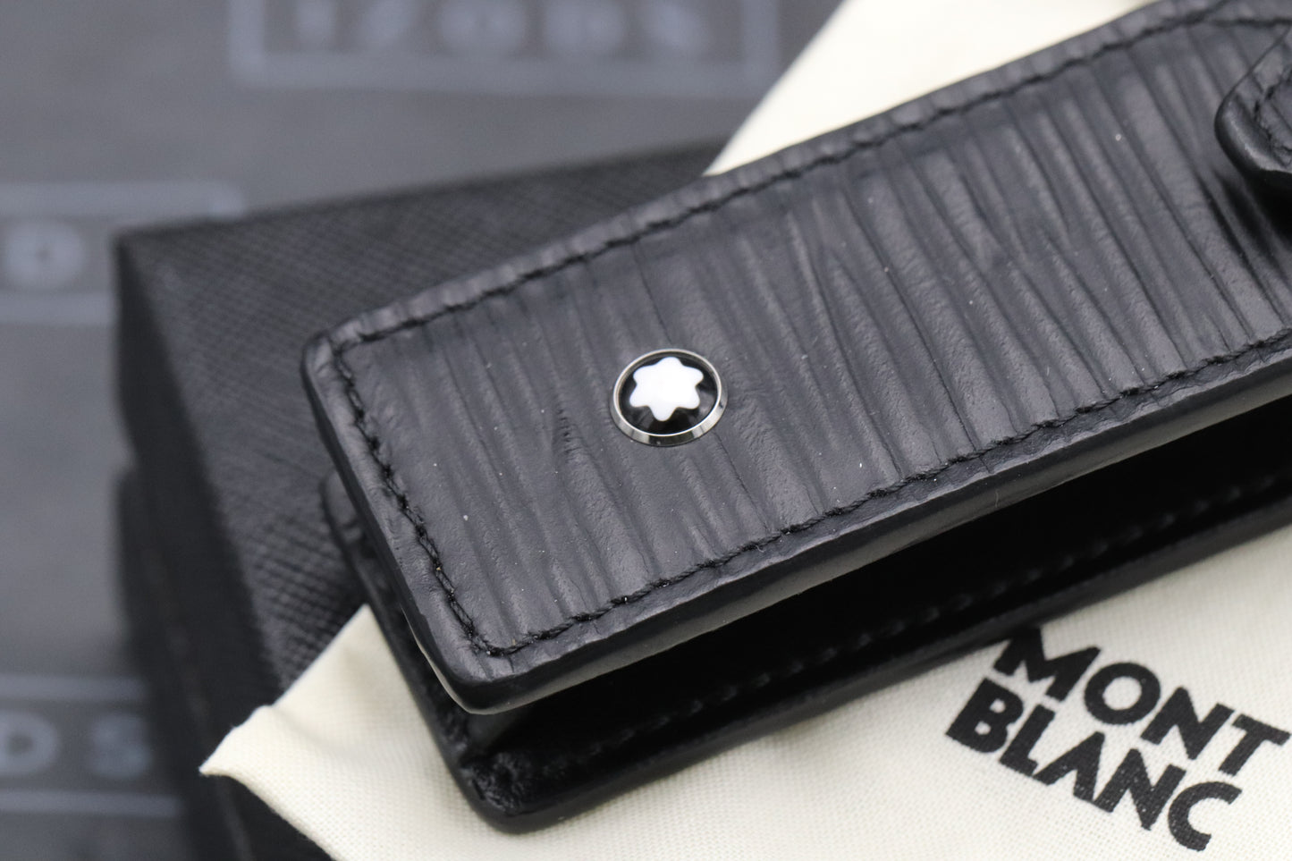 Montblanc One Pen Black Leather Pouch
