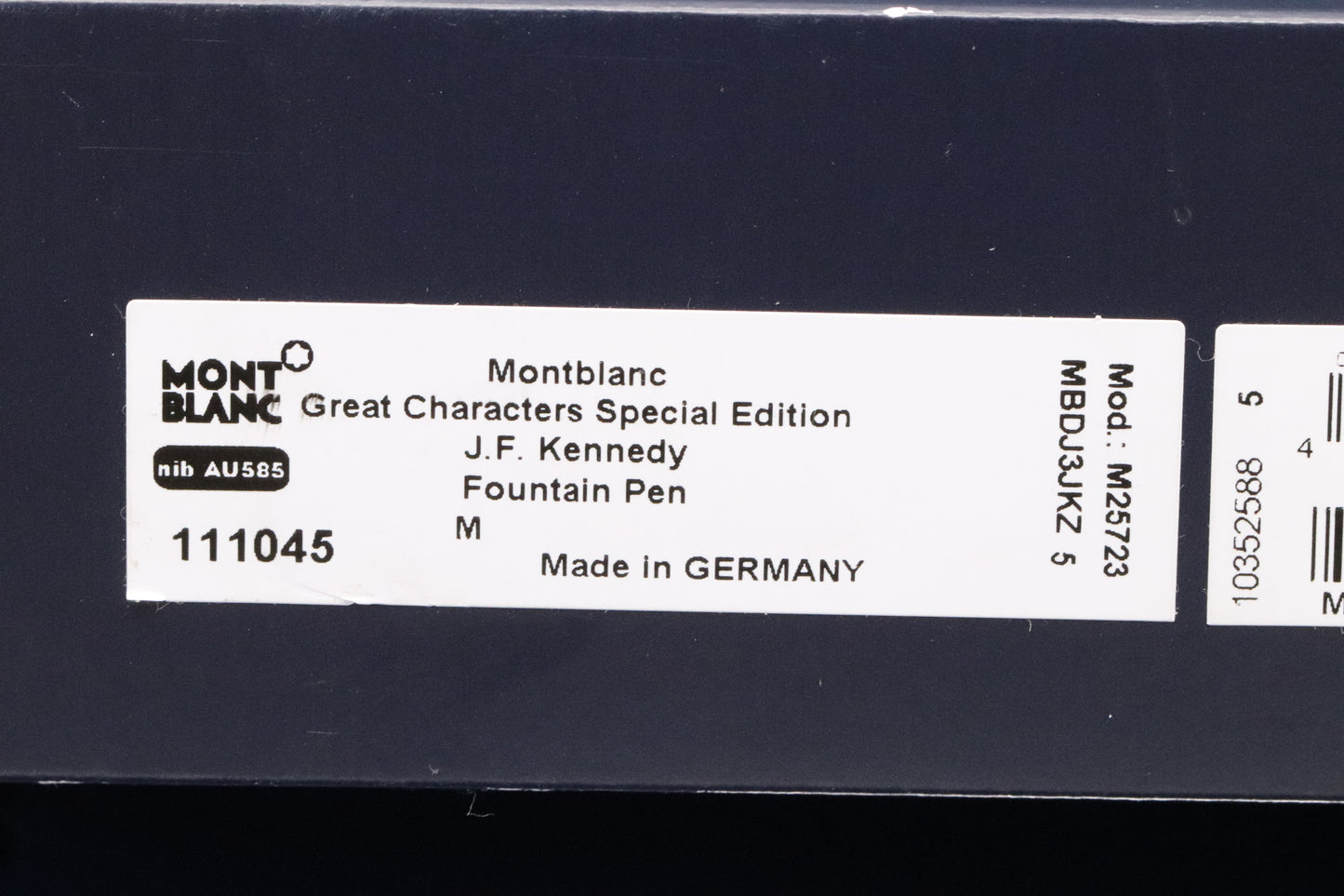 Montblanc Great Characters JFK Blue Special Edition Fountain Pen