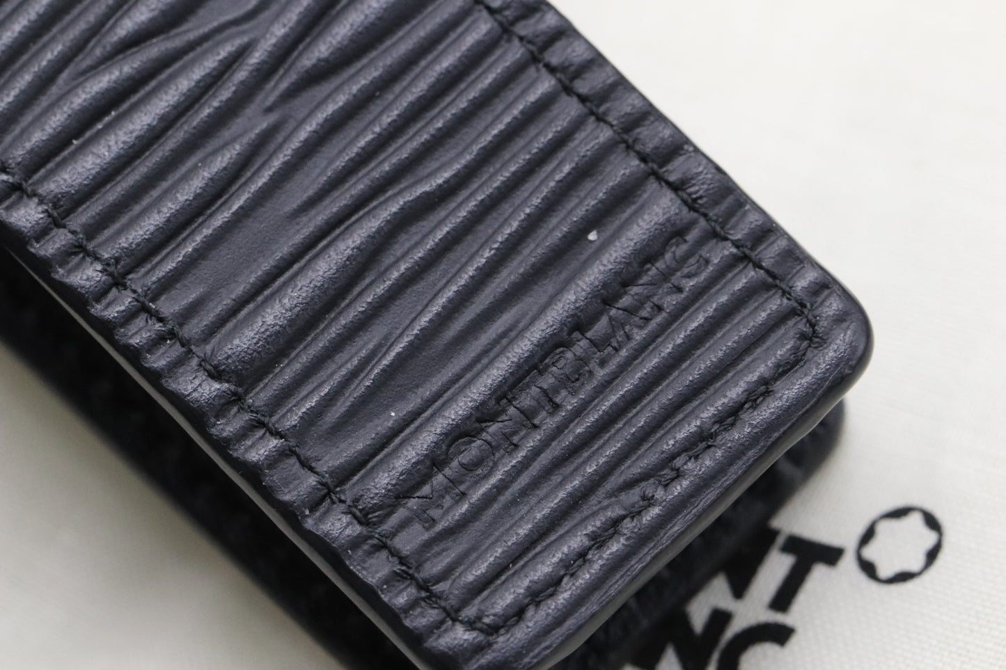 Montblanc One Pen Black Leather Pouch