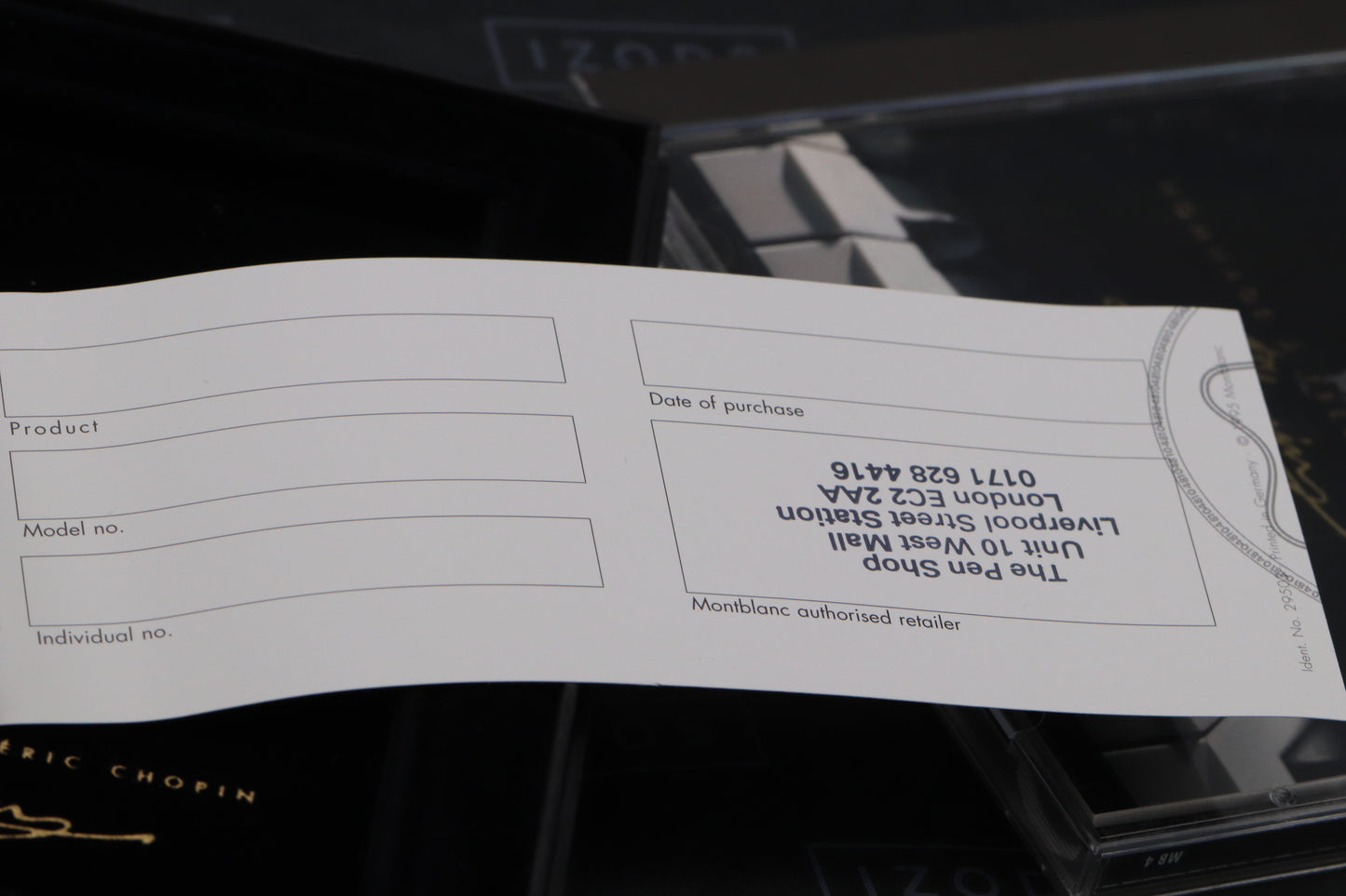 Montblanc Meisterstuck Chopin Classique Gold Line Fountain Pen