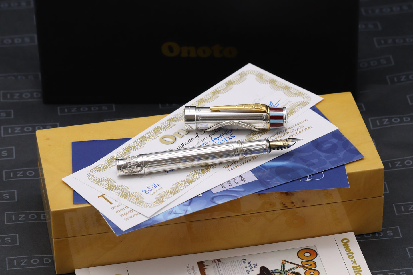 Onoto William Hill 80th Ann. Sterling Silver Limited Edition 25 Fountain Pen