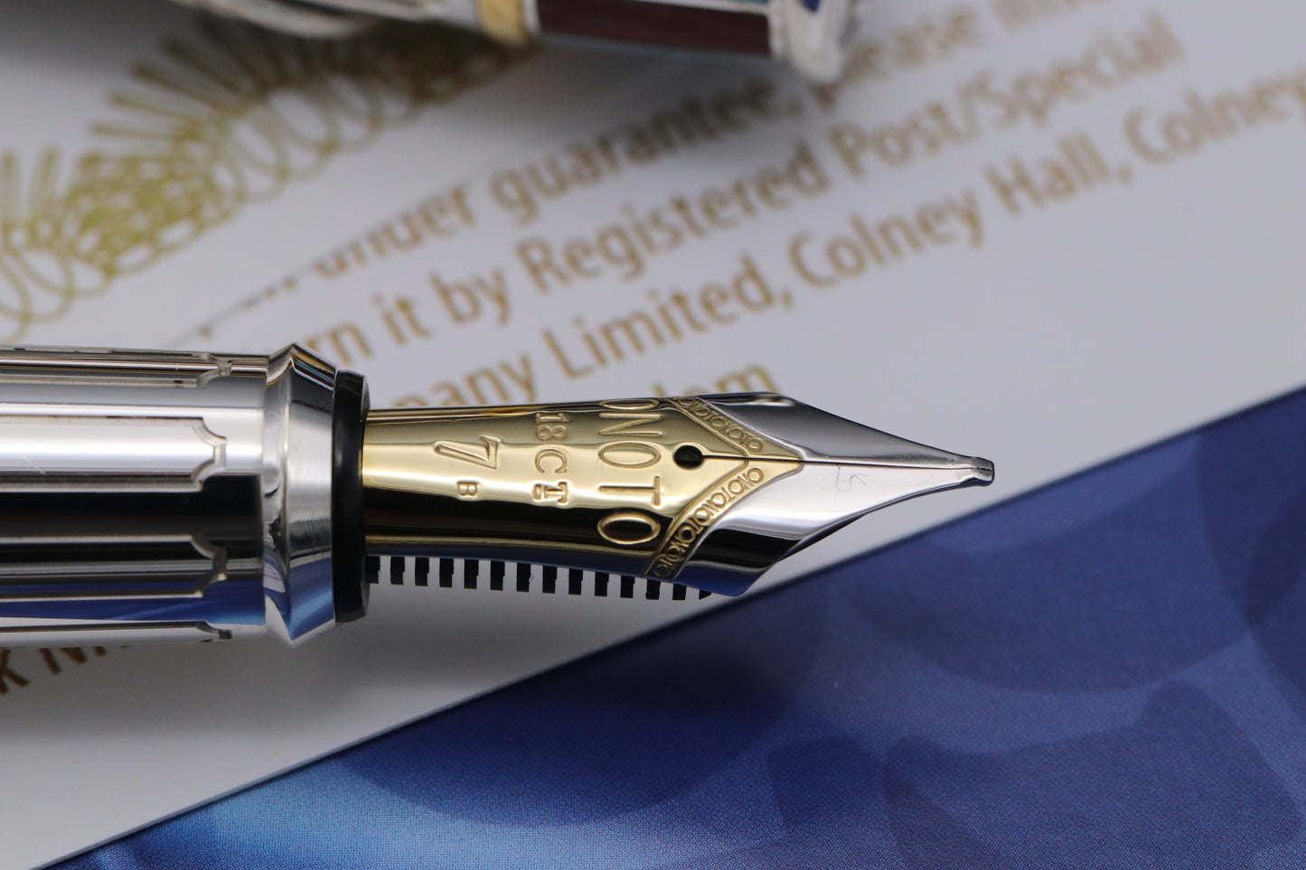 Onoto William Hill 80th Ann. Sterling Silver Limited Edition 25 Fountain Pen