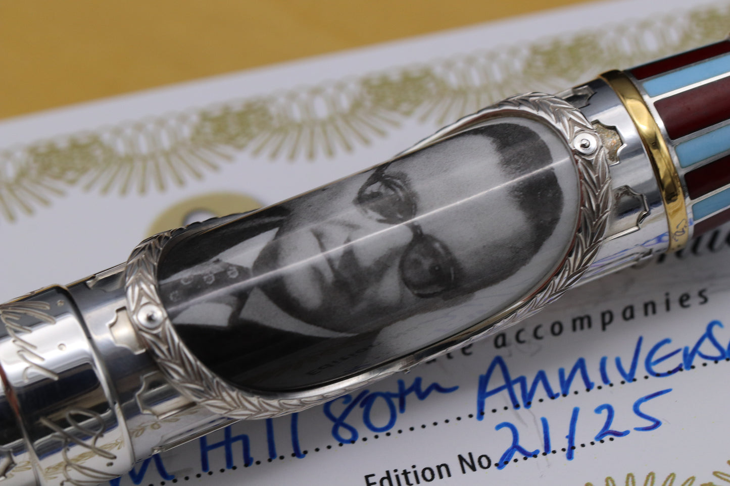 Onoto William Hill 80th Ann. Sterling Silver Limited Edition 25 Fountain Pen