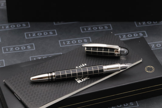 Montblanc Starwalker Rubber Platinum Fountain Pen - Fine Nib