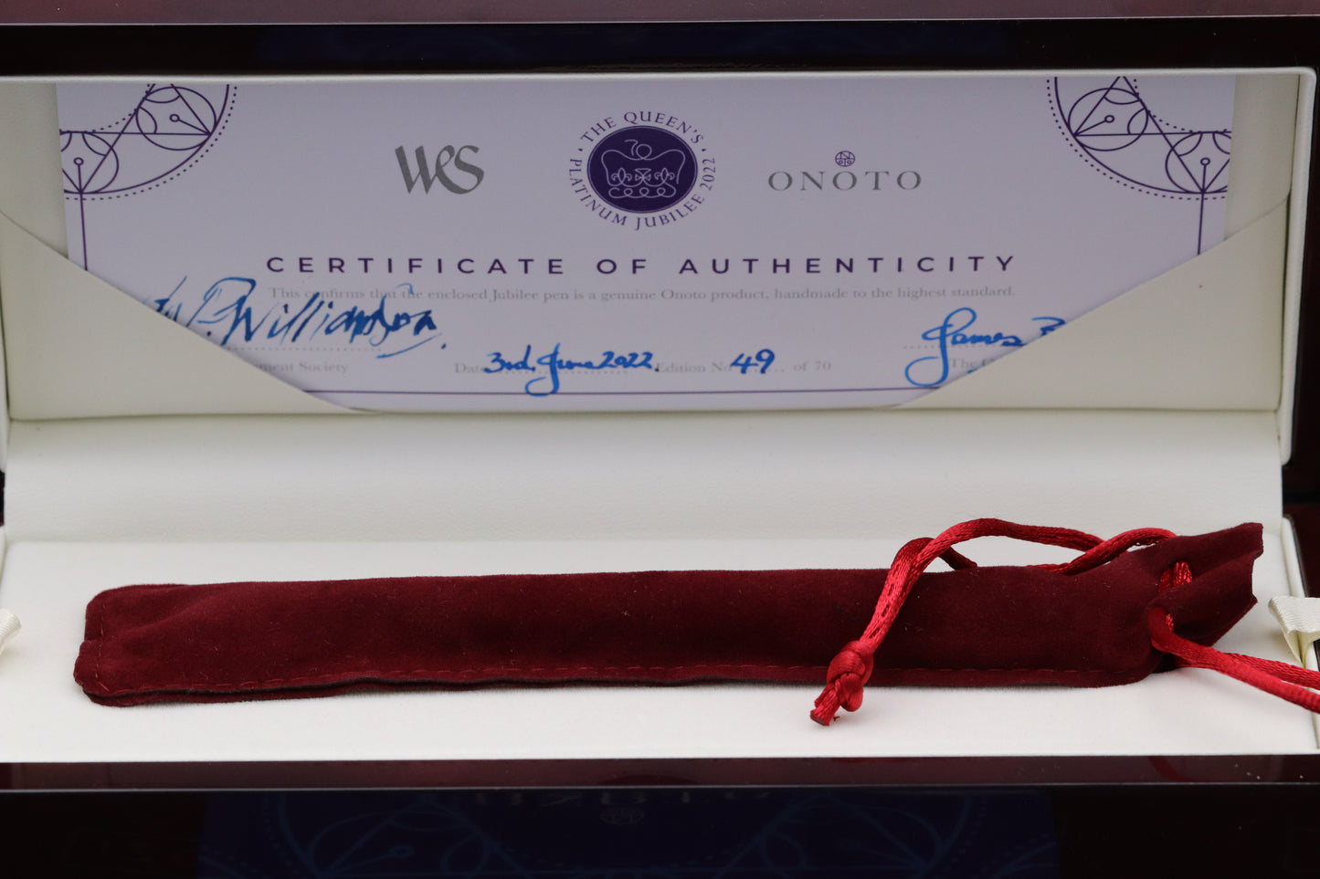 Onoto Magna The Queen's Platinum Jubilee LE70 Fountain Pen - UNUSED