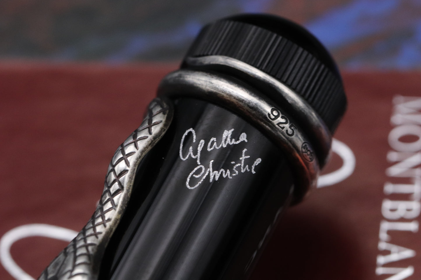 Montblanc Writers Edition Agatha Christie Sterling Silver Fountain Pen - Medium Nib