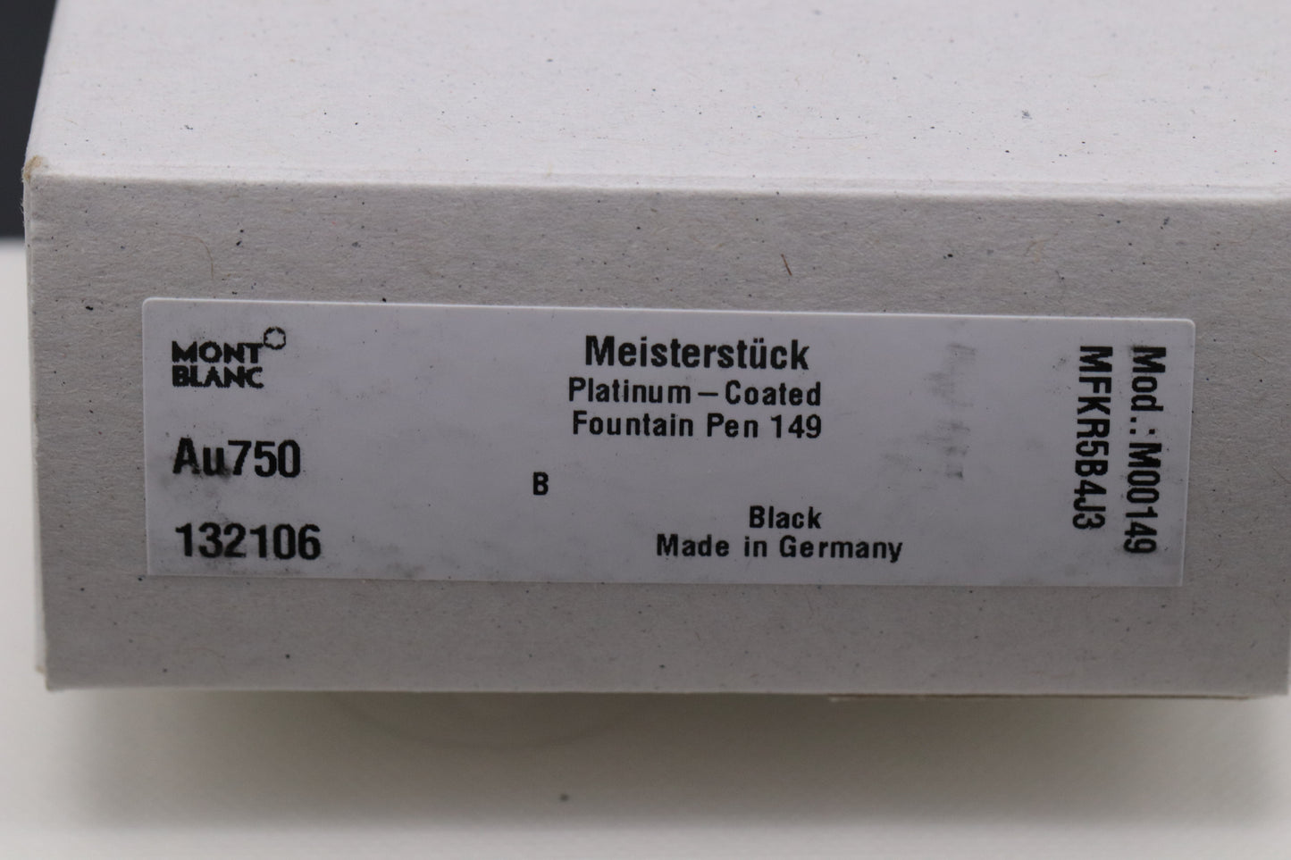 Montblanc Meisterstuck 149 Platinum-Coated Fountain Pen - UNUSED - Broad Nib
