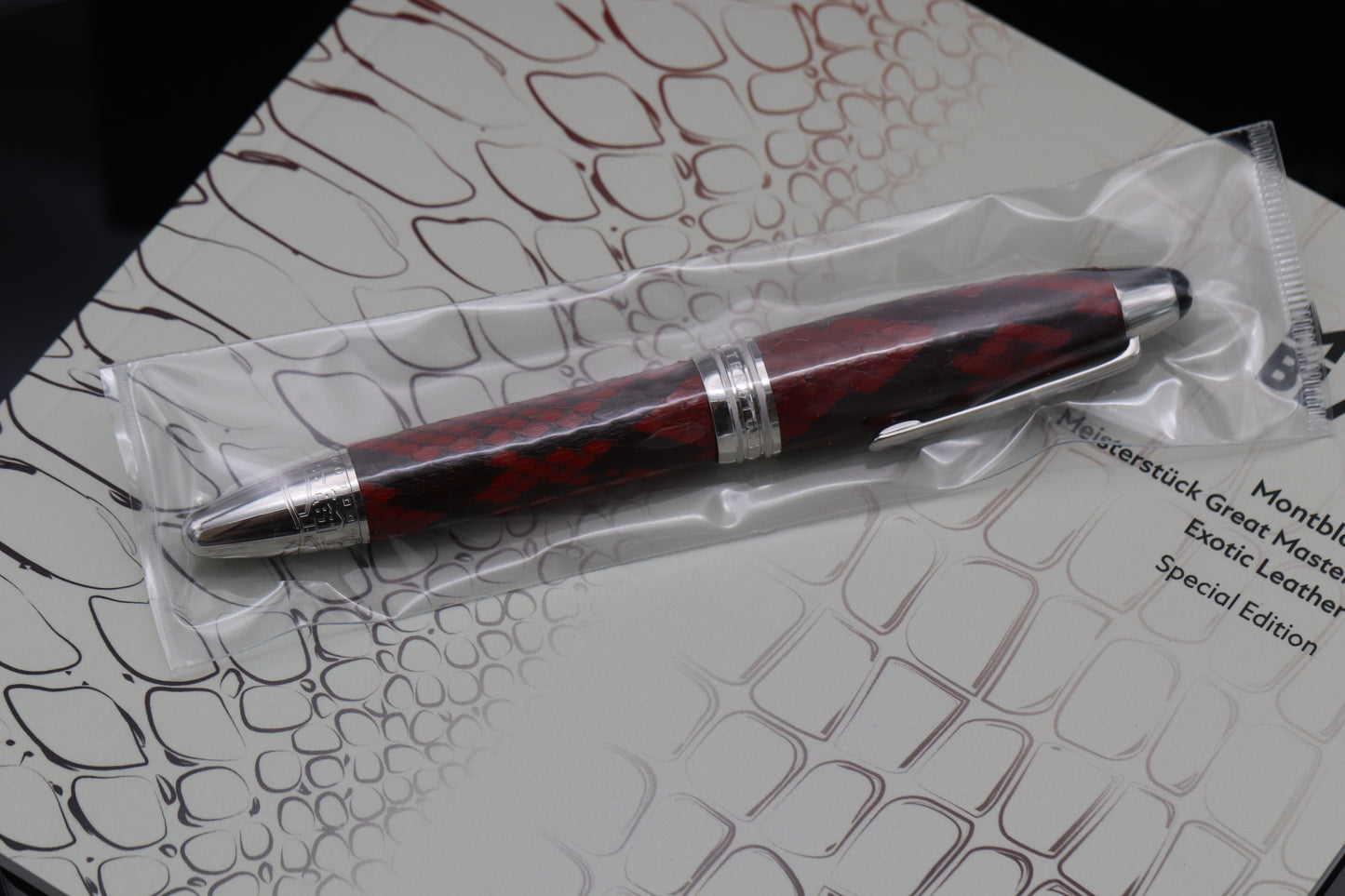 Montblanc Meisterstuck LeGrand Great Masters Python Leather Fountain Pen - FACTORY SEALED