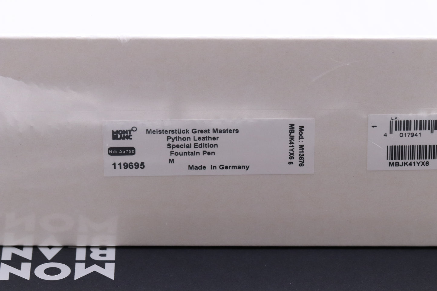 Montblanc Meisterstuck LeGrand Great Masters Python Leather Fountain Pen - FACTORY SEALED