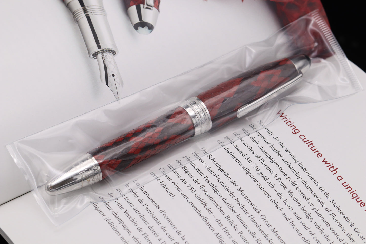 Montblanc Meisterstuck LeGrand Great Masters Python Leather Fountain Pen - FACTORY SEALED