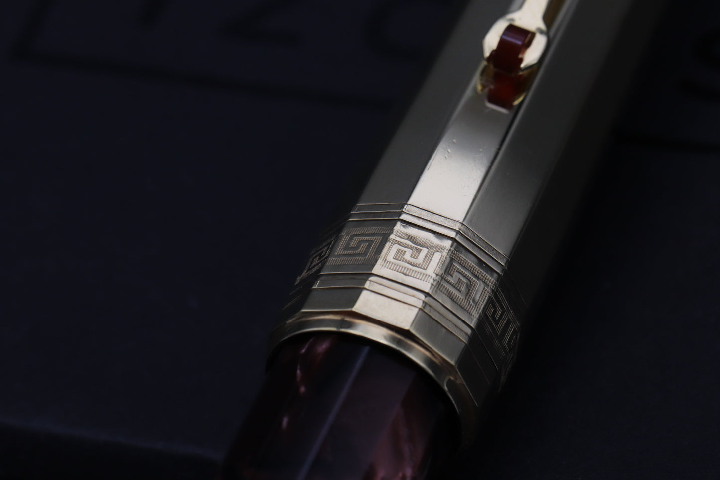 Omas Paragon Red Scarlet Celluloid Preziose Fountain Pen - Kodachi Nib Grind