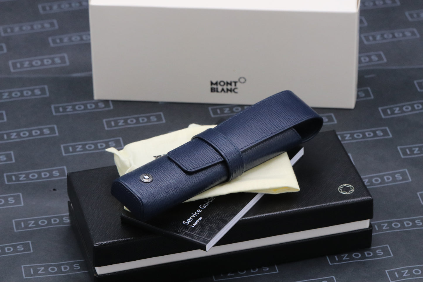 Montblanc Meisterstuck 1 Pen Westside Blue Leather Pouch