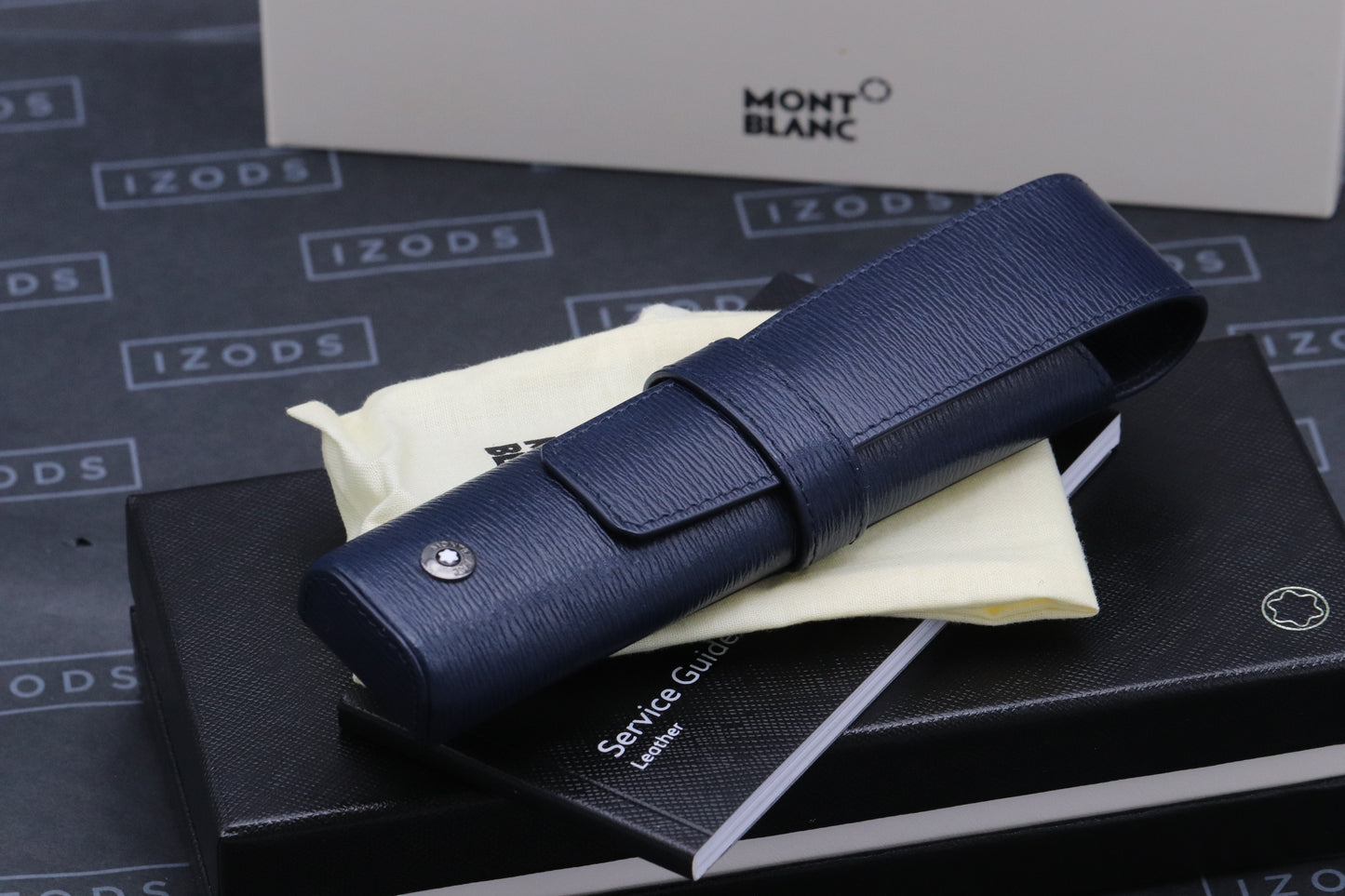 Montblanc Meisterstuck 1 Pen Westside Blue Leather Pouch