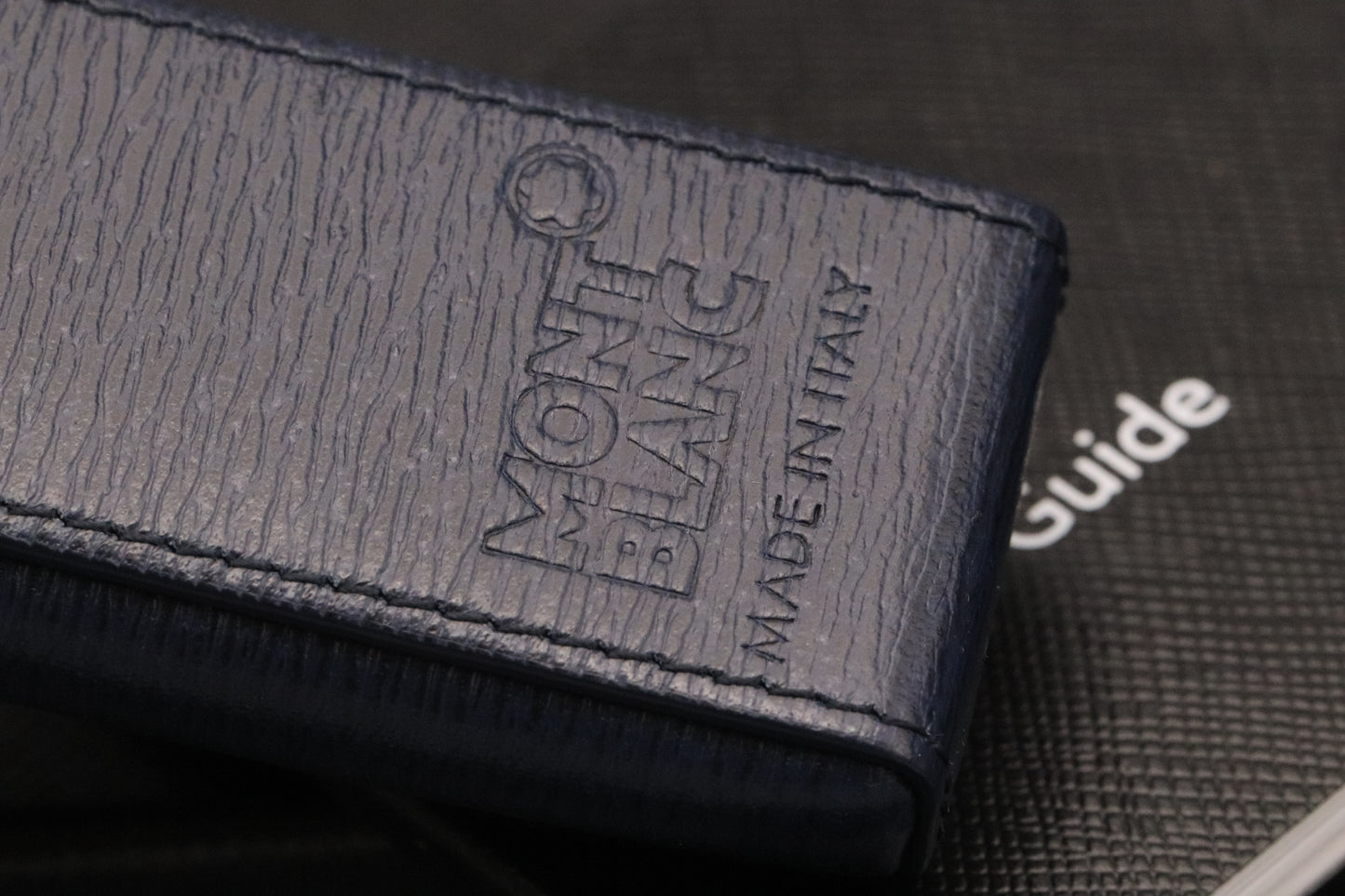 Montblanc Meisterstuck 1 Pen Westside Blue Leather Pouch