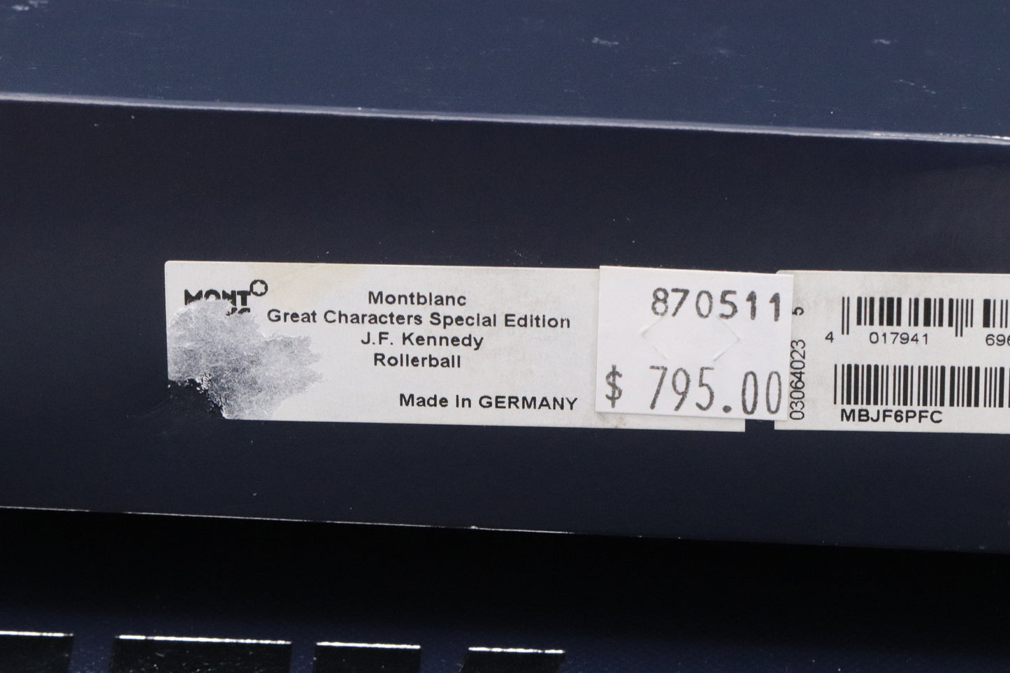 Montblanc Great Characters JFK Blue Special Edition Ballpoint Pen - UNUSED