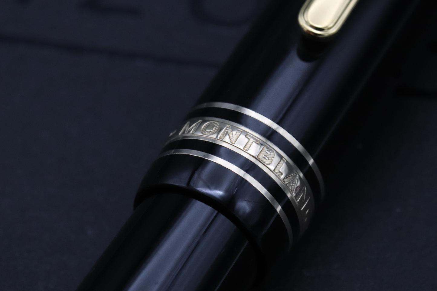 Montblanc Meisterstuck 147 Traveller Gold Coated Fountain Pen - Fine Nib