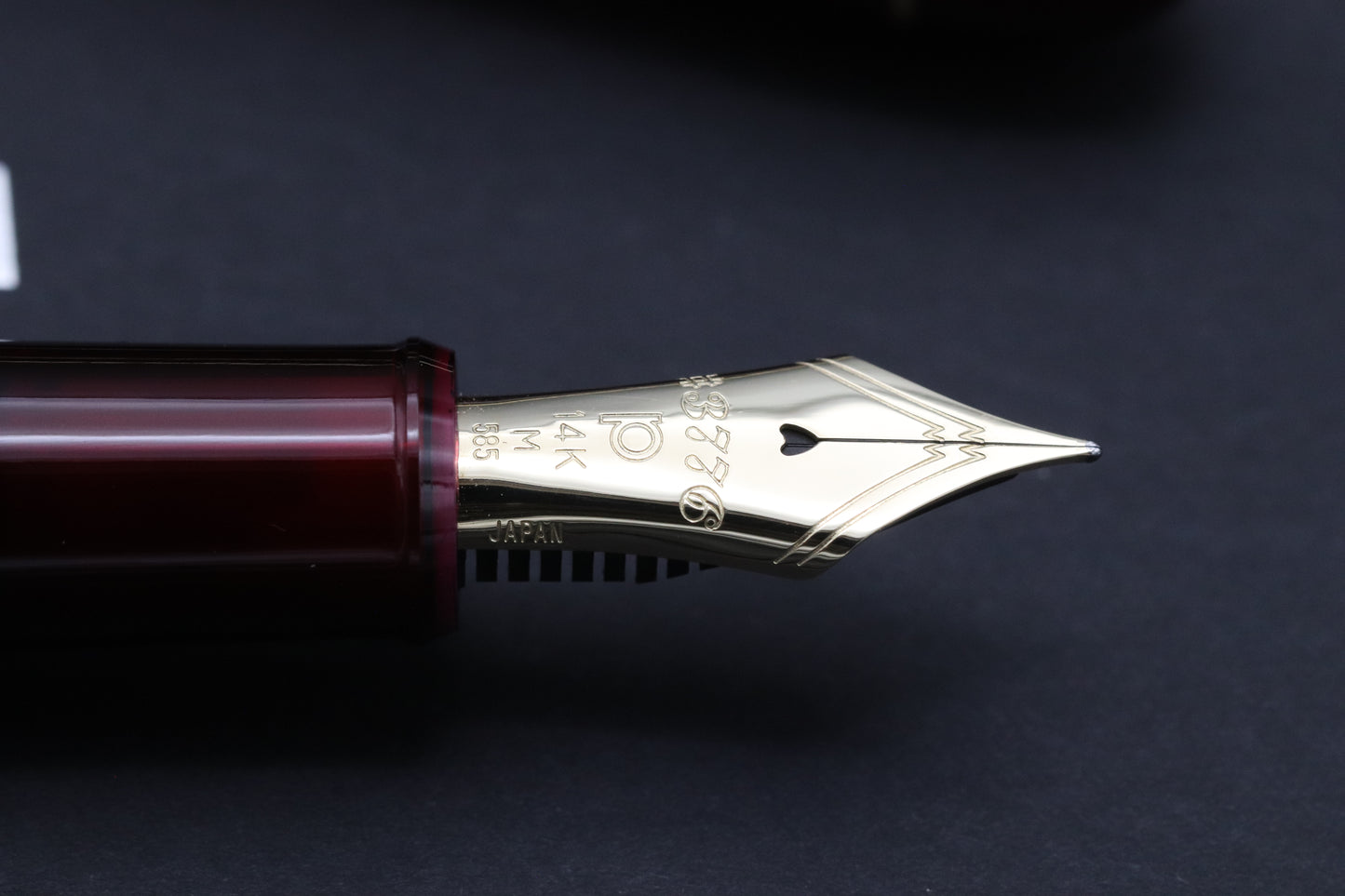 Platinum 3776 Bourgogne Red Fountain Pen - M Nib - UNUSED