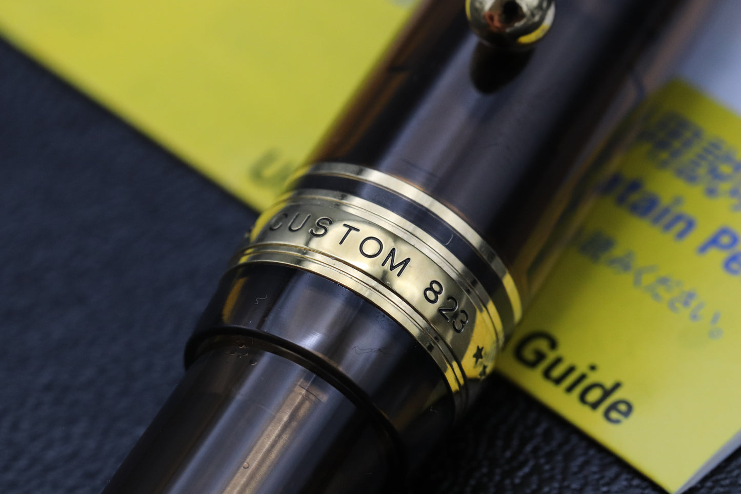 Pilot Custom 823 Amber Fountain Pen - INKED ONCE