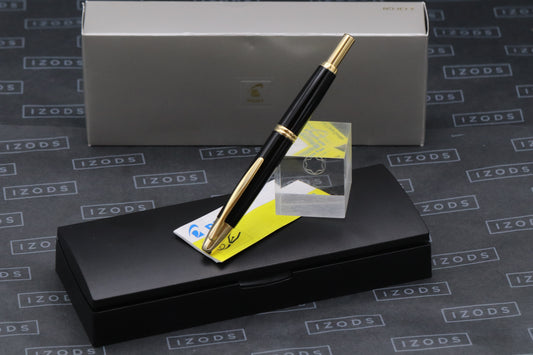 Pilot Capless Black Gold Fountain Pen - DIPPED - FM Nib