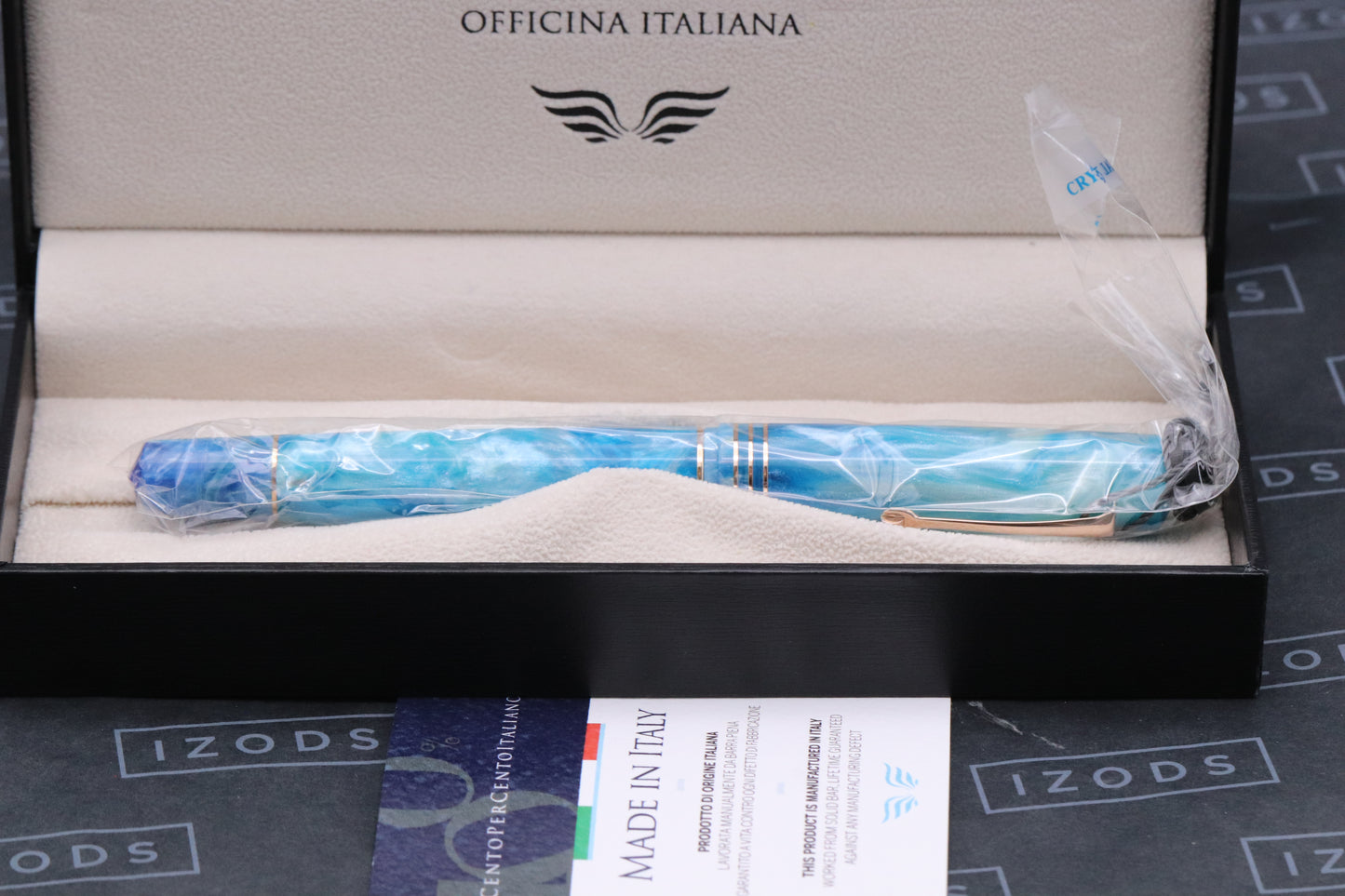 Leonardo MZ Grande White Haven Red Gold Fountain Pen - UNUSED - 01/37 - EF Nib