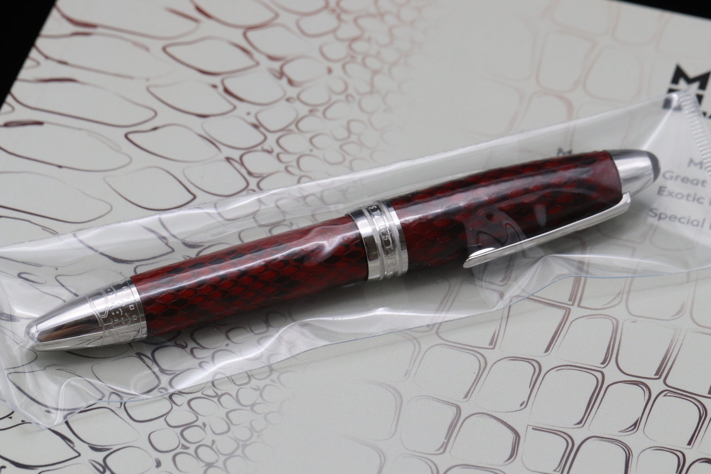 Montblanc Meisterstuck LeGrand Great Masters Python Leather Fountain Pen - SEALED