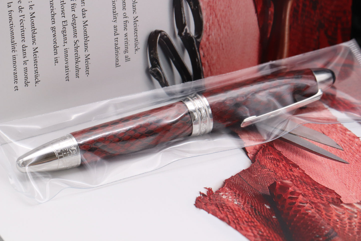 Montblanc Meisterstuck LeGrand Great Masters Python Leather Fountain Pen - SEALED