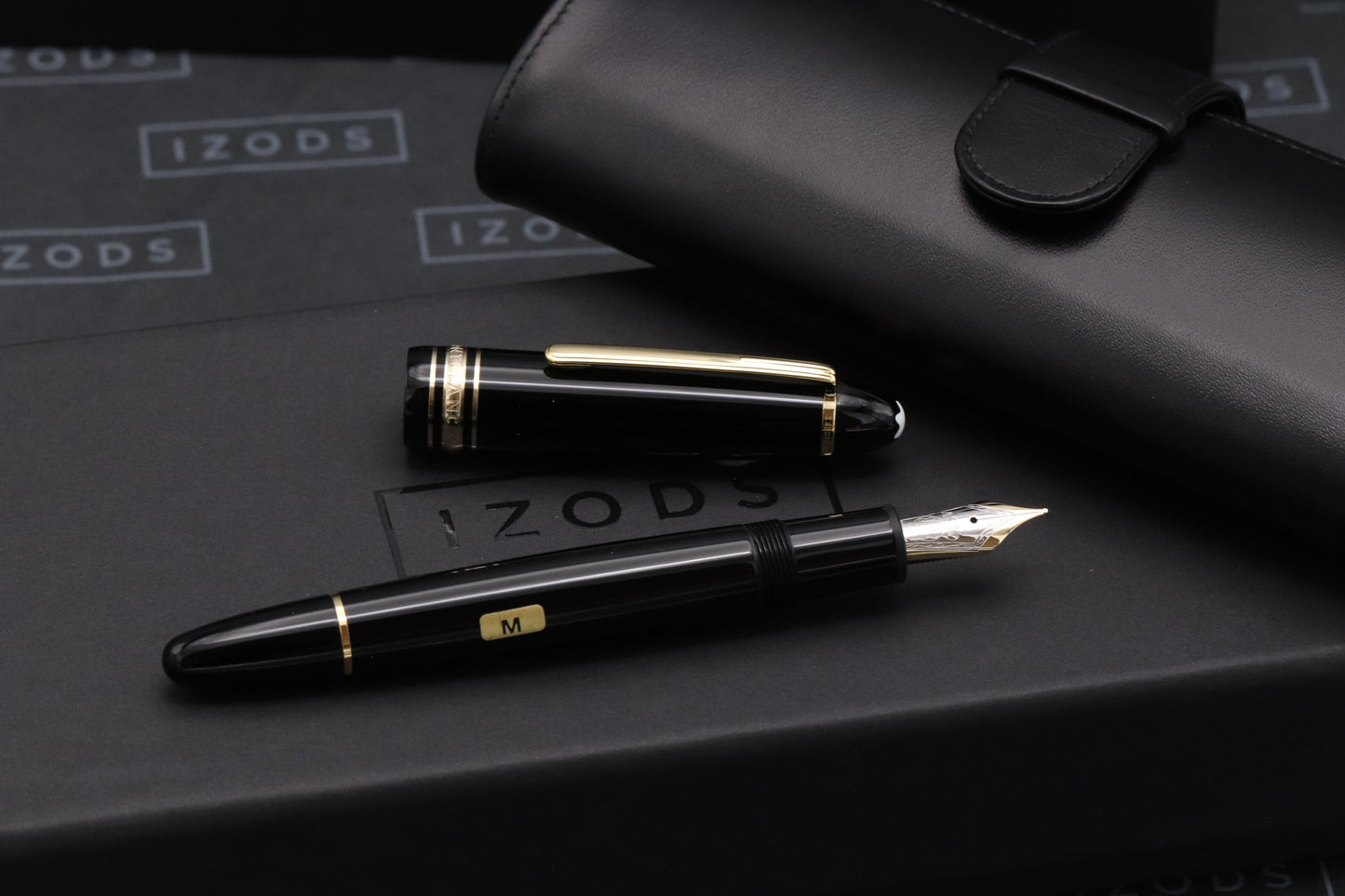 Montblanc Meisterstuck 147 Traveller Gold Coated Fountain Pen with Pouch