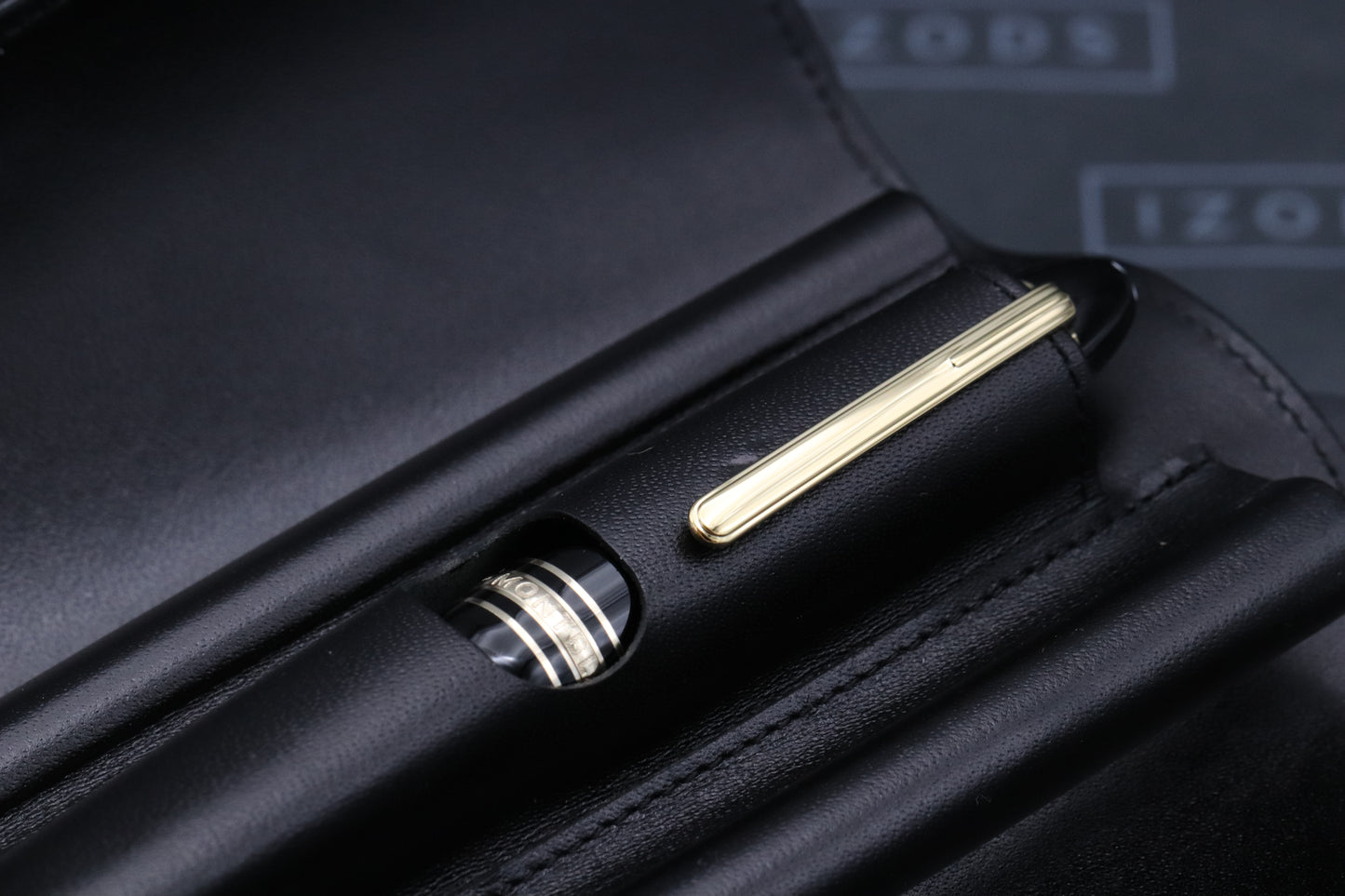 Montblanc Meisterstuck 147 Traveller Gold Coated Fountain Pen with Pouch