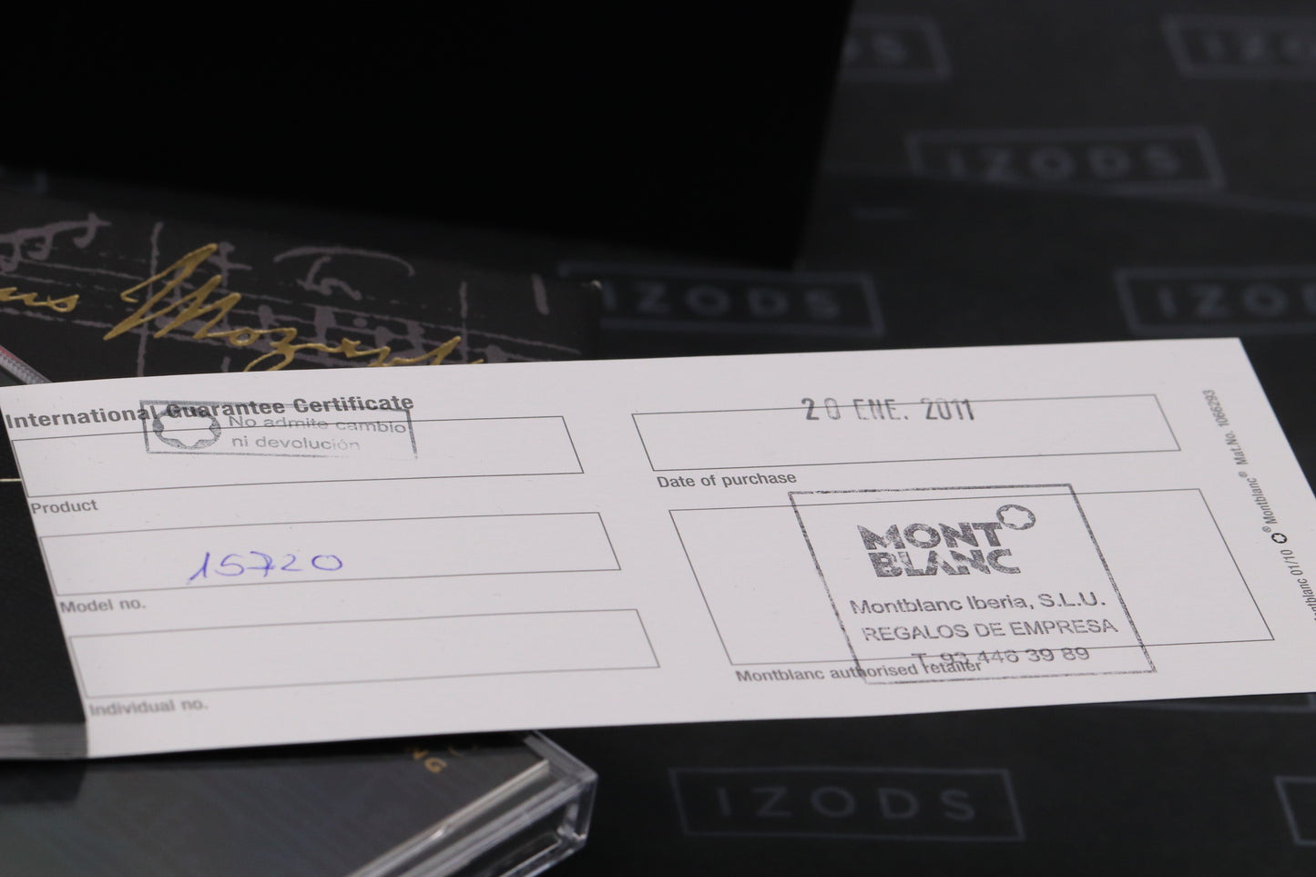 Montblanc Meisterstück 114 Mozart Gold-Coated Fountain Pen - UNUSED