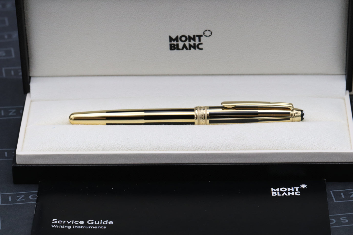 Montblanc Meisterstuck 144 Classique Black Gold Solitaire Fountain Pen - UNUSED
