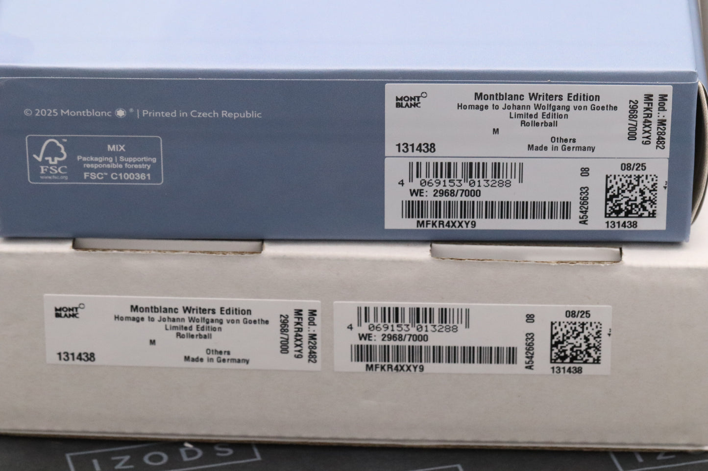 Montblanc Writers Edition Johann Wolfgang von Goethe Rollerball Pen - UNUSED