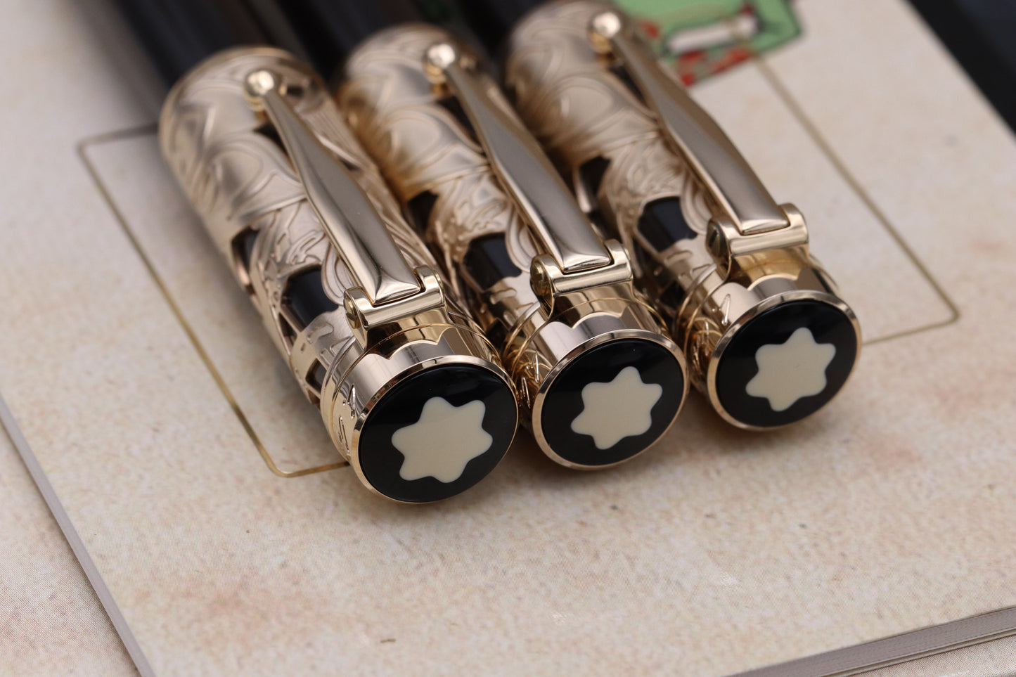 Montblanc Writers Edition Carlo Collodi FP, BP, MP Set - Limitation Number 0004