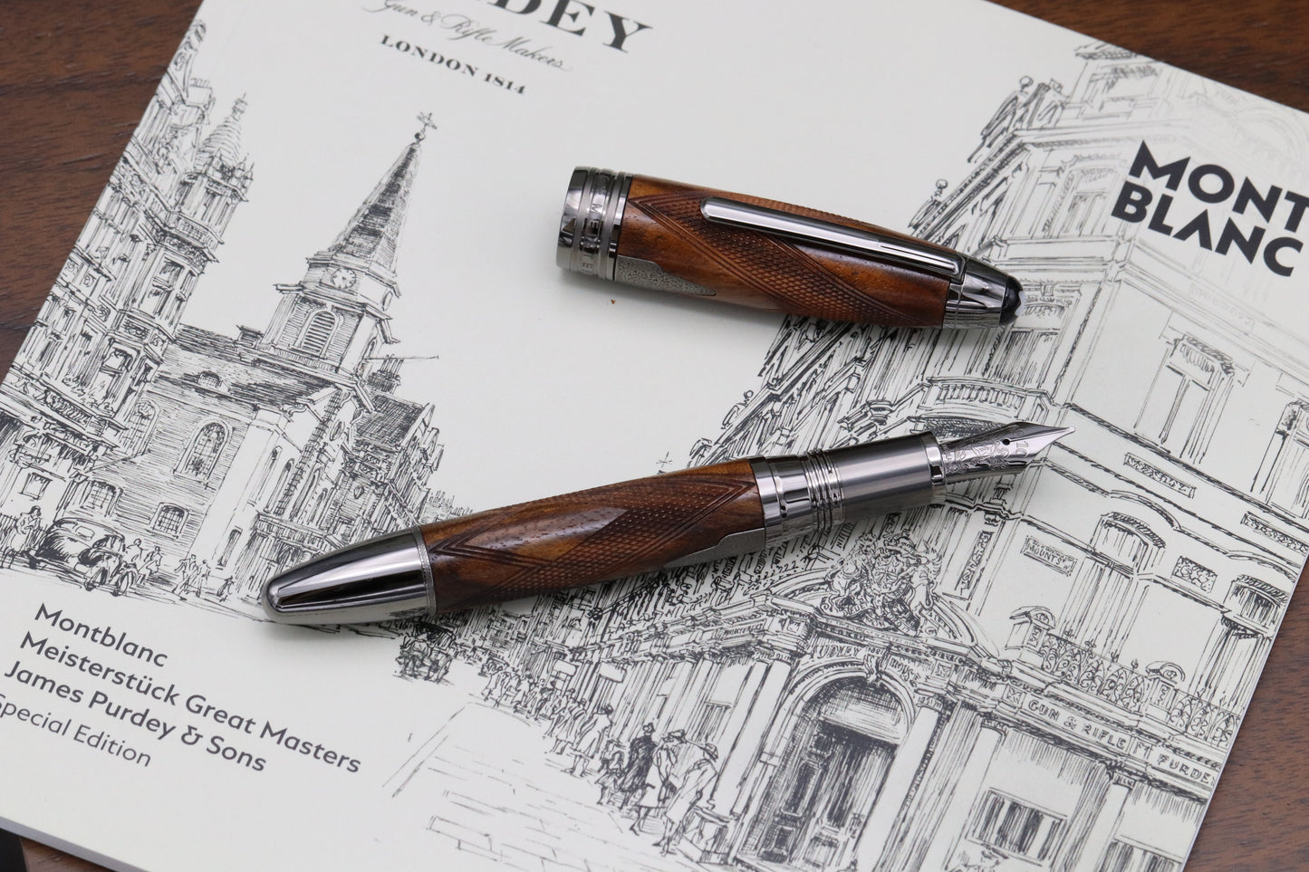 Montblanc Meisterstuck Great Masters James Purdey & Sons Fountain Pen with Notebook - UNUSED