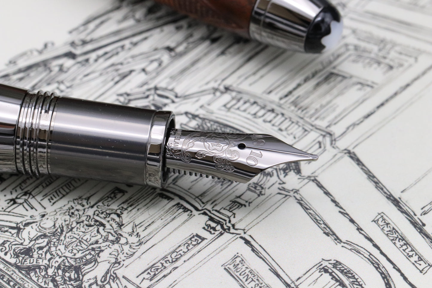Montblanc Meisterstuck Great Masters James Purdey & Sons Fountain Pen with Notebook - UNUSED